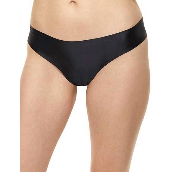 NEW COMMANDO luxe satin thong panty in black - Picture 1 of 2